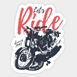 Let's Ride Sticker